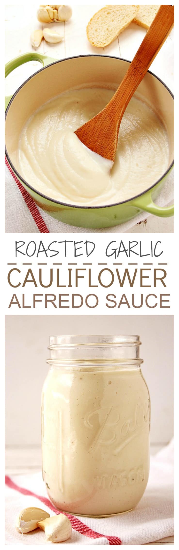 Healthy sauce made with cauliflower and roasted garlic with an addition of Parmesan. We can't stop eating it! Great on pasta and pizza! @crunchycreamysw Healthy sauce made with cauliflower and roasted garlic with an addition of Parmesan. We cant stop eating it Great on pasta and pizza @crunchycreamysw Roasted Garlic Cauliflower Alfredo Sauce