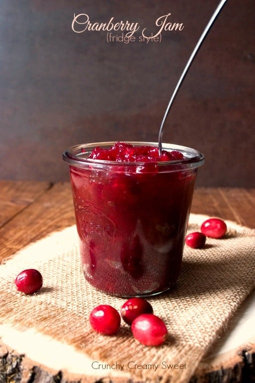 Cranberry Jam Fridge Style No pectin