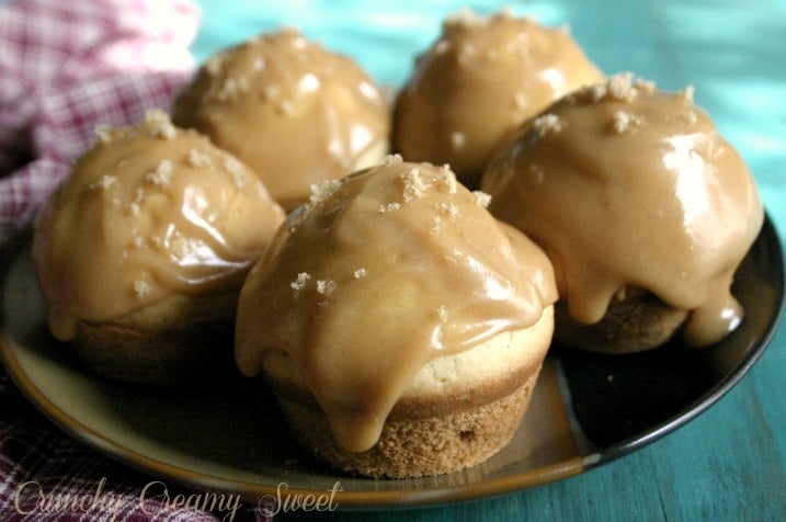 donut muffins 6 Spice Donut Muffins with Peanut Butter Glaze