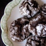 Chocolate Crinkle Cookies CrunchyCreamySweet.com