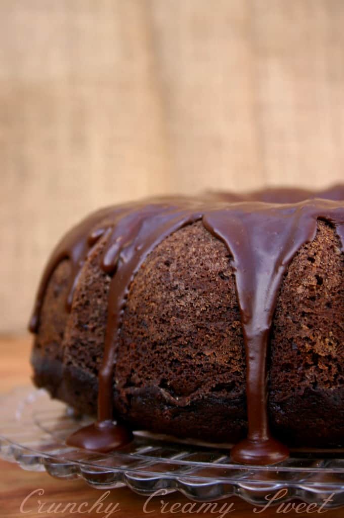 Chocolate Molasses Bundt Cake CrunchyCreamySweet.com