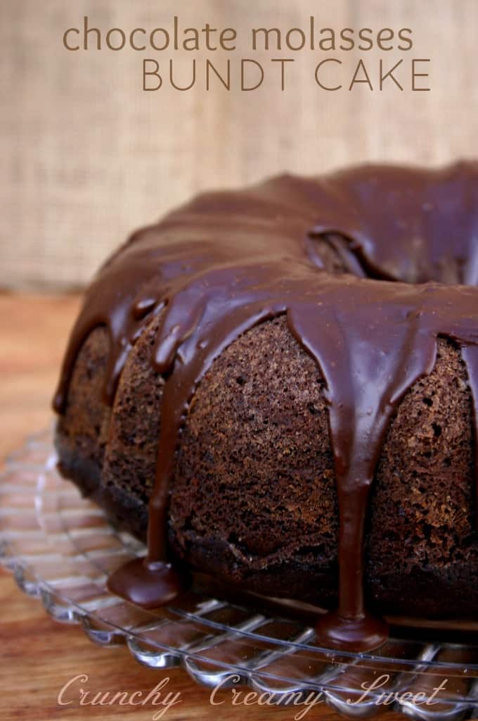 Molasses Bundt Cake CrunchyCreamySweet.com