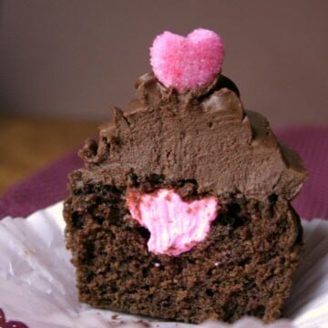 Chocolate Cupcakes For Two CrunchyCreamySweet.com