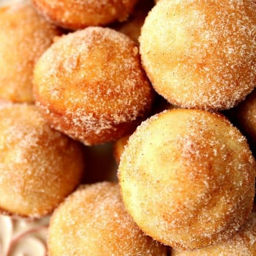 cinnamon sugar donut muffins a 500x500 Cinnamon Sugar Mini Donut Muffins