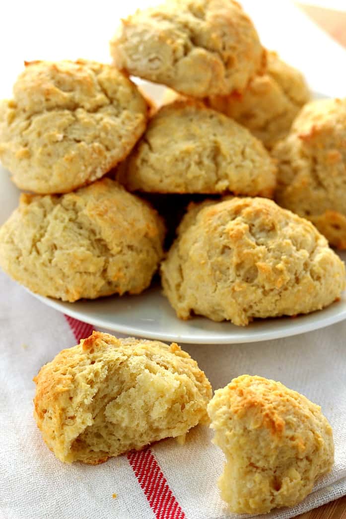 Biscuits on a plate.