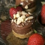 Chocolate Mousse Mini Cheesecakes | CrunchyCreamySweet.com