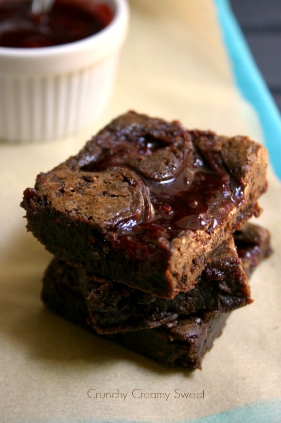 Fudgy Raspberry Brownies