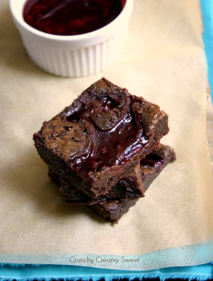 Fudgy Raspberry Brownies