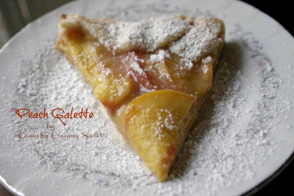 peach galette 1st 1024x682 Sweet, sweet peaches! 50+ recipes with peaches (a round up)