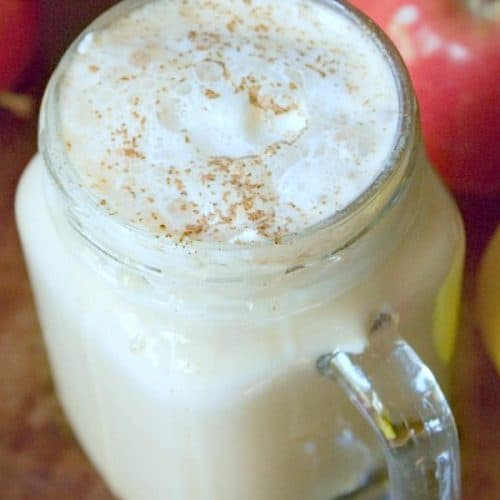 Apple Pie Spice Latte in a mug.