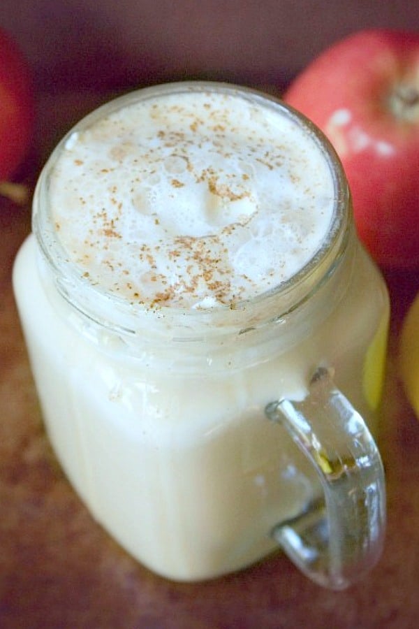 Apple Pie Spice Latte in a mug.