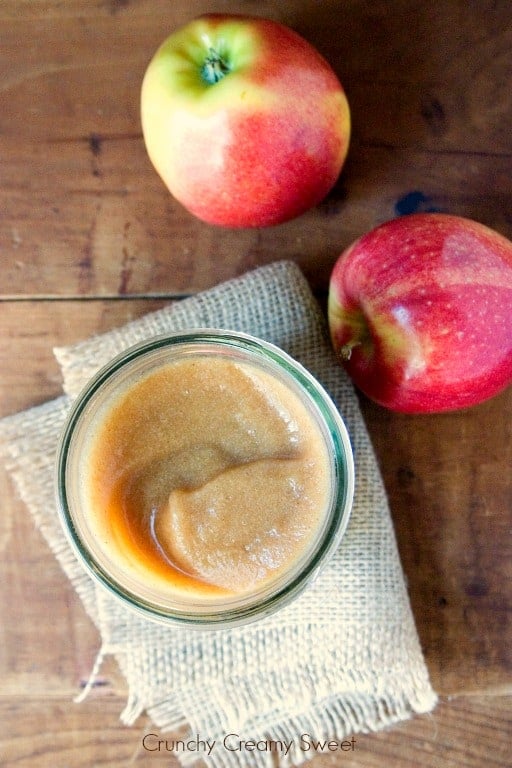 Apple butter made in 30 minutes.