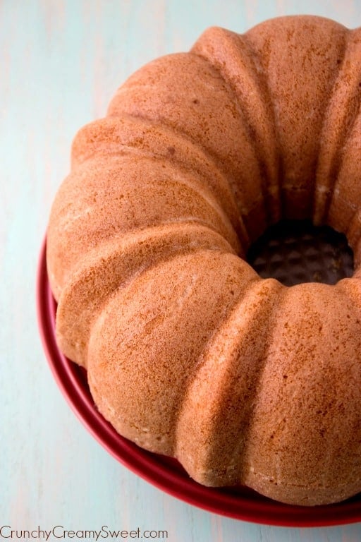 Holiday bundt cake with cranberries