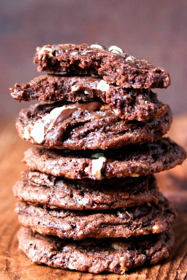 Andes Chocolate Fudge Cookies a Andes Mint Chocolate Fudge Cookies Recipe
