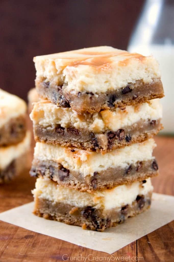 Caramel Cheesecake Cookie Bars