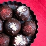 Holiday Oreo Cookie Balls with Crushed Candy Canes