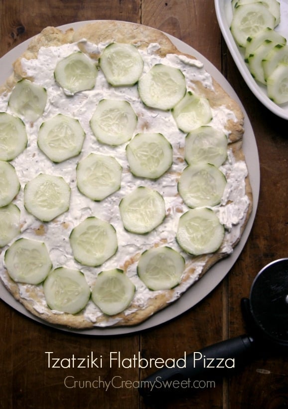 tzatziki flatbread pizza