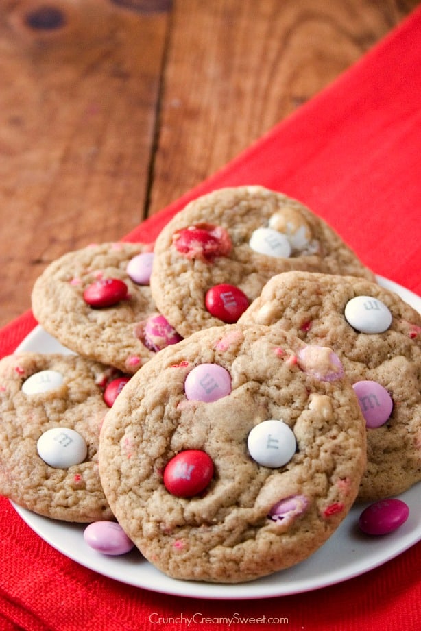 V Day MM cookies Soft M&M Cookies Recipe