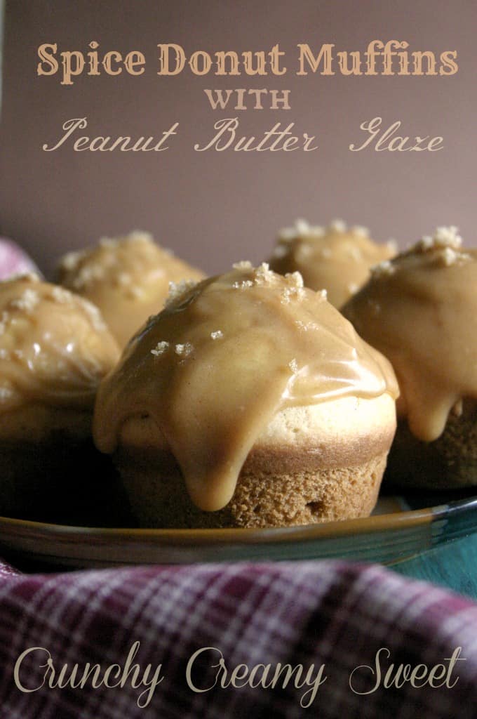 Spice Donut Muffins with PB frosting