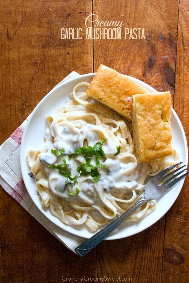 Creamy Garlic Mushroom Pasta