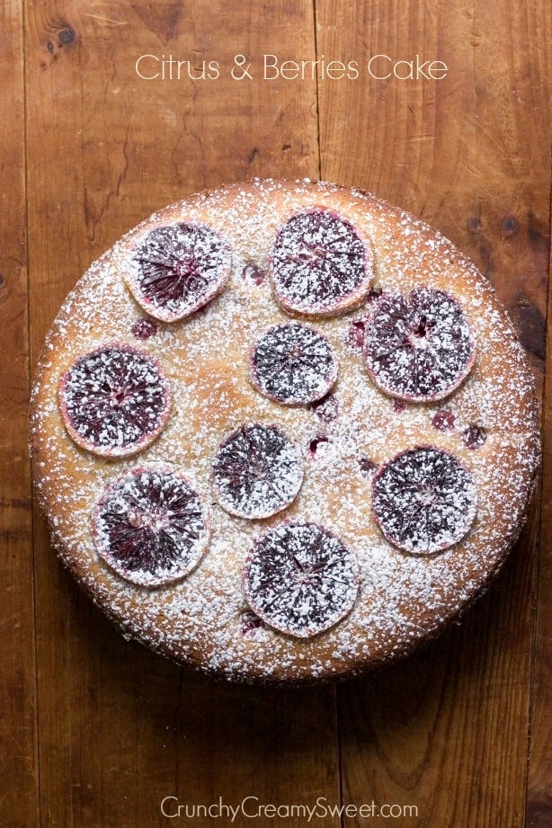 Citrus and Berries Cake