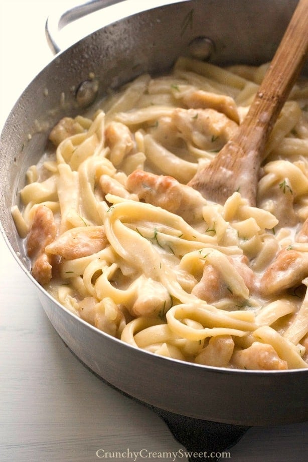 creamy dill chicken pasta