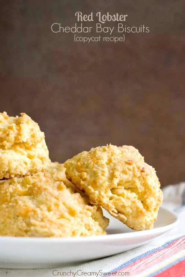 Red Lobster Cheddar Bay Biscuits Recipe from crunchycreamysweet.com