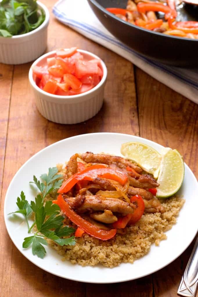 Fajita Stir Fry with Lime Quinoa