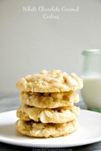 White Chocolate Coconut Cookies