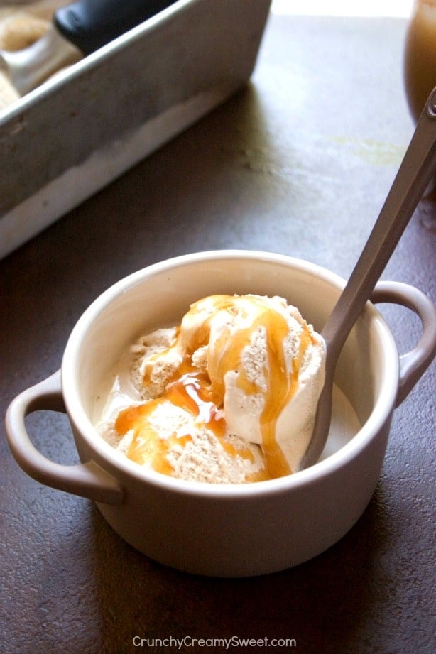 Caramel Iced Coffee Ice Cream - have your iced coffee and your ice cream in one amazing dessert! 