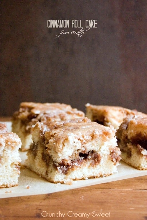 Cinnamon Roll Cake from Scratch