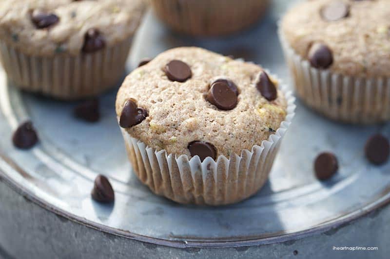 Chocolate-chip-zucchini-muffins