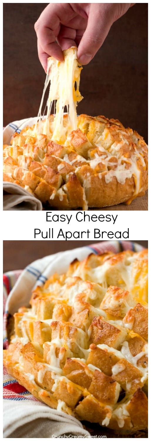 Easy Cheesy Garlic Ranch Pull Apart Bread Easy Cheesy Pull Apart Bread