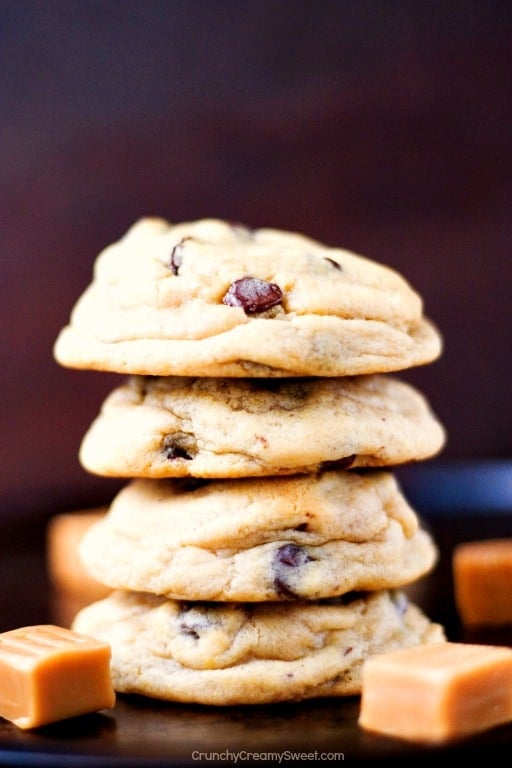 Caramel Stuffed Soft and Chewy Cookies