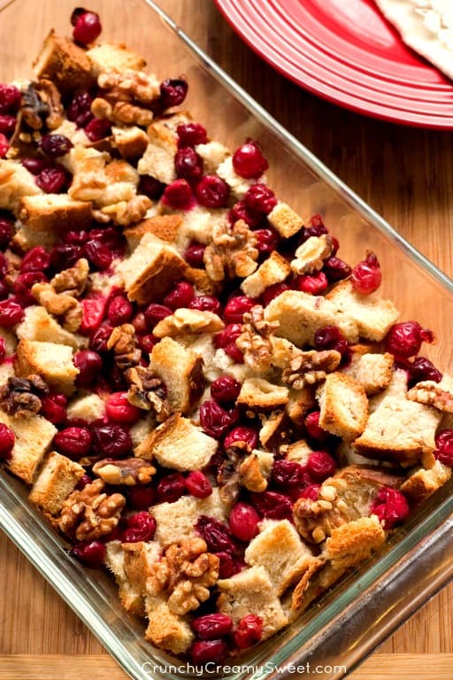 Cranberry Walnut Stuffing - fruit and nut stuffing idea for your Thanksgiving dinner. 