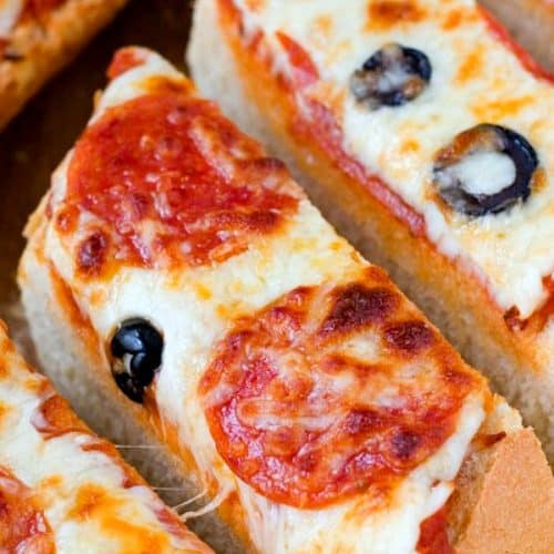 Easy Pizza Bread slices.