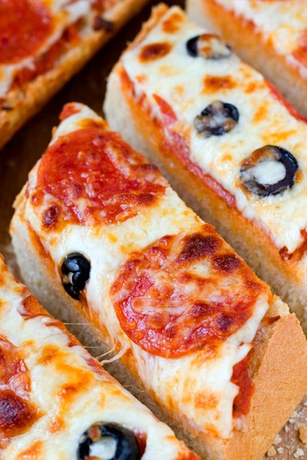 Easy Pizza Bread slices.