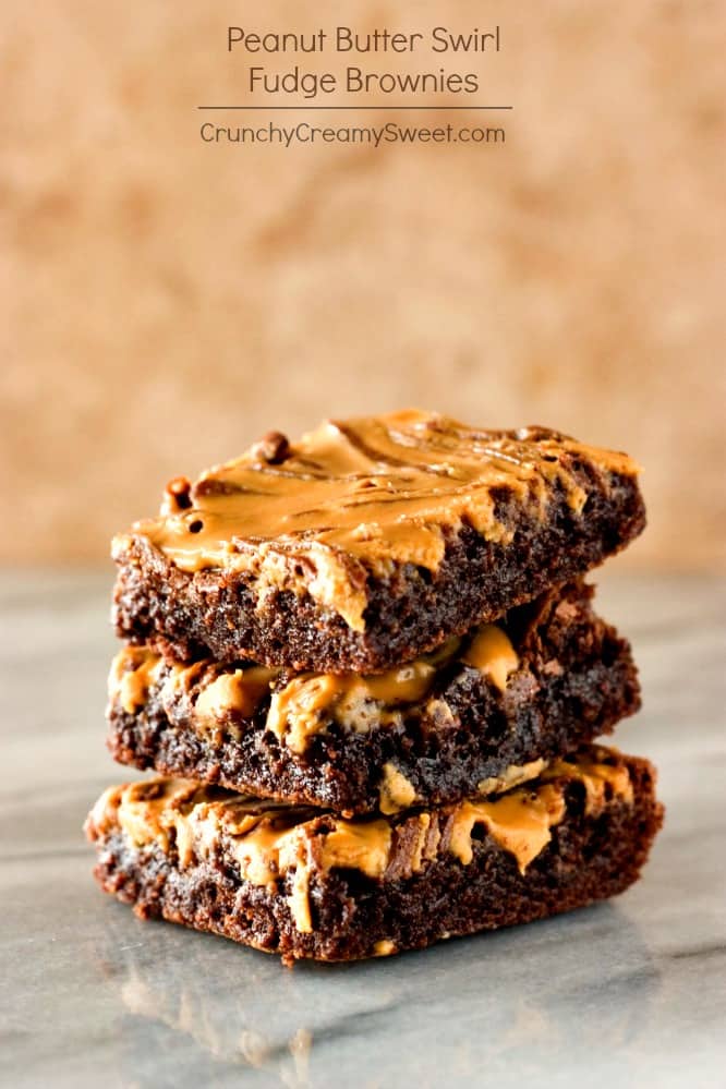 Peanut Butter Swirl Fudge Brownies Recipe