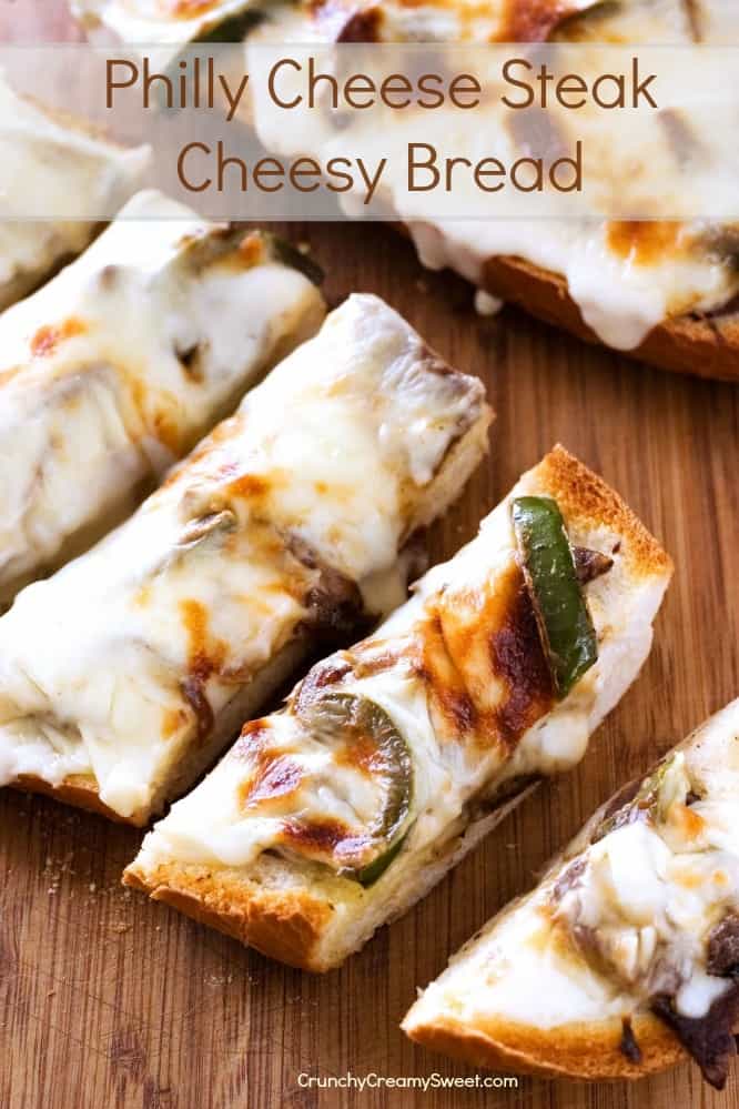 Philly Cheese Steak Cheesy Bread - make a cheesy bread into a meal