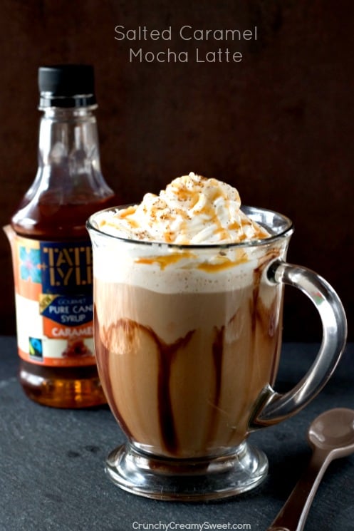 Salted Caramel Mocha Latte easy and absolutely delicious hot drink Salted Caramel Mocha Latte