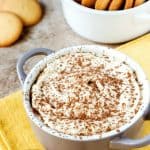 Tiramisu Dip with vanilla wafers.