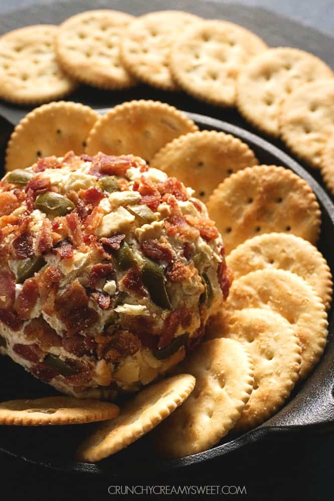 Cheese Ball with Bacon and Jalapenos Jalapeno Popper Bacon Cheese Ball