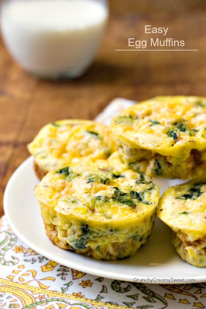 Vegetable, Ham and Cheese Egg Muffins - easy and delicious breakfast idea! Huge hit with kids! Gluten free and keto diet friendly.