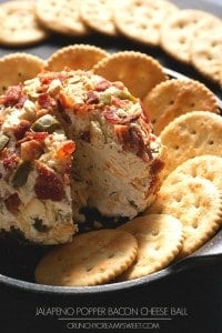 Jalapeno Popper Bacon Cheese Ball 200x300 15 Best Game Day Recipes