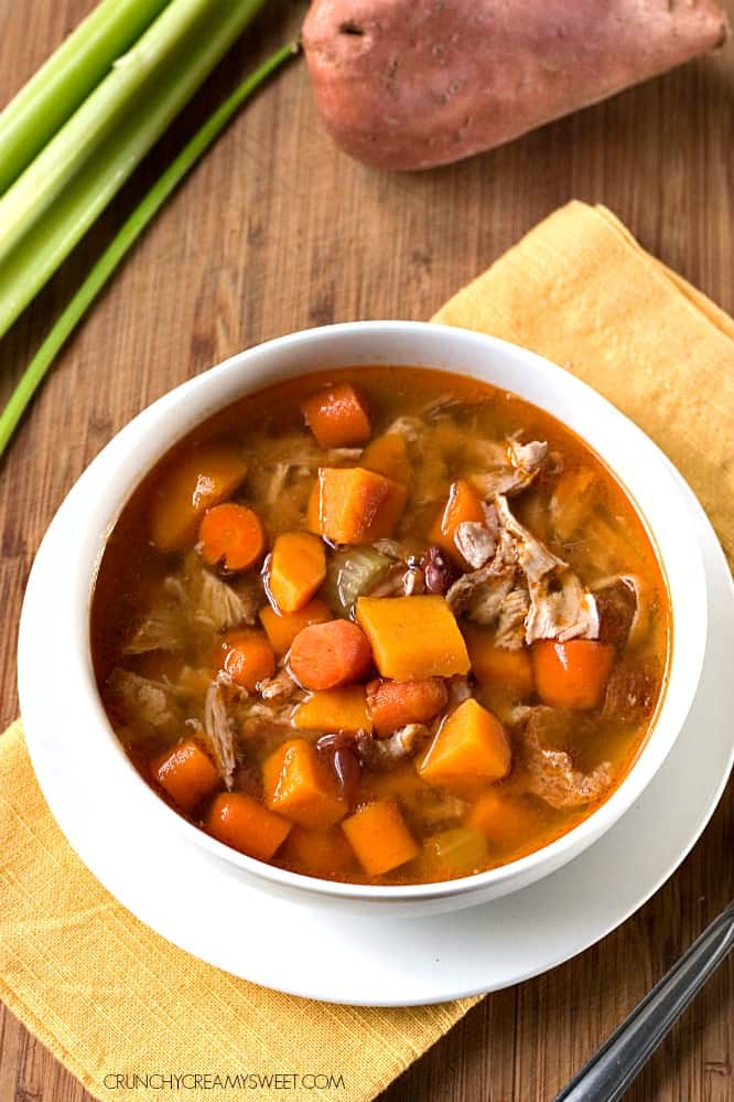 Slow Cooker Sweet Potato Pork Stew