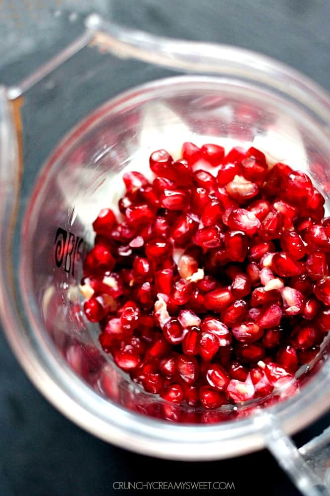 Smoothie with pomegranate