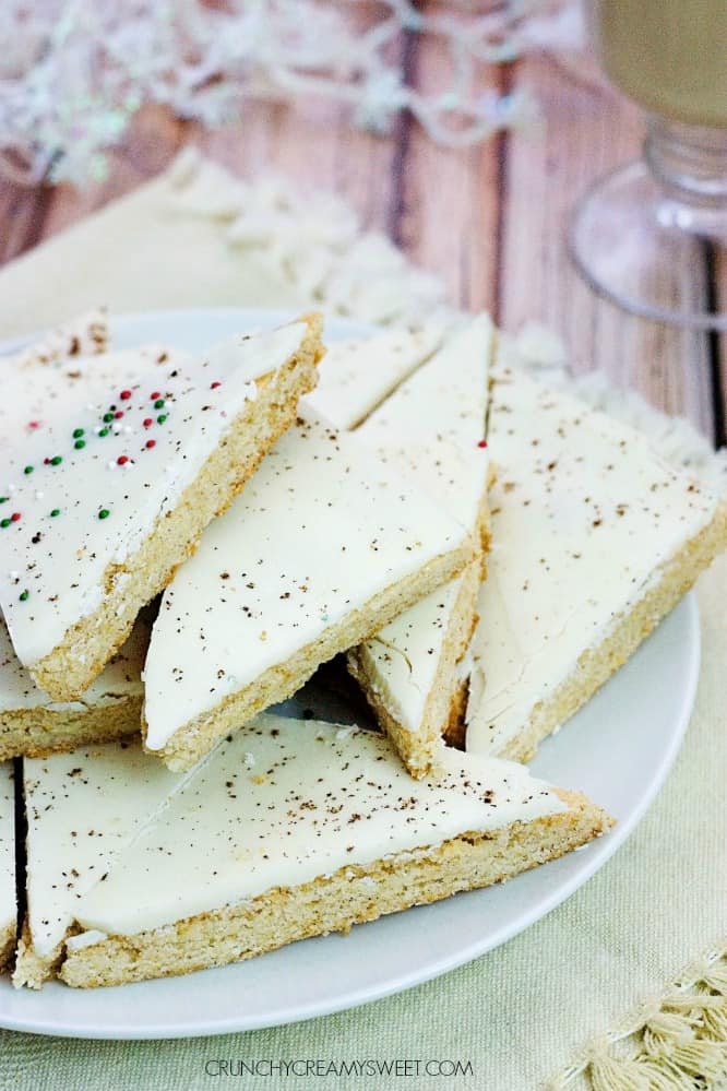 Eggnog Sugar Cookie Bark