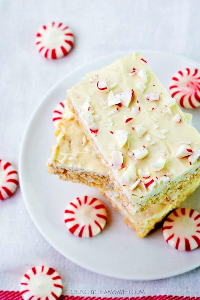 Peppermint Rice Krispie Treats | Christmas Rice Krispie Treats Recipes You'll Love