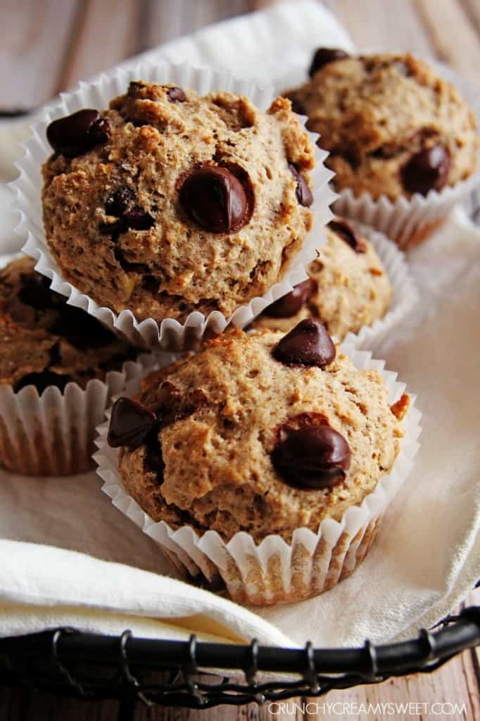 Healthy Banana Chocolate Muffins