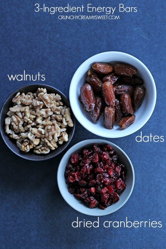 How to make energy bars with 3 ingredients